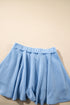 Corded Lantern Sleeve Top Ruffled Mini Skirt Two Piece Dress